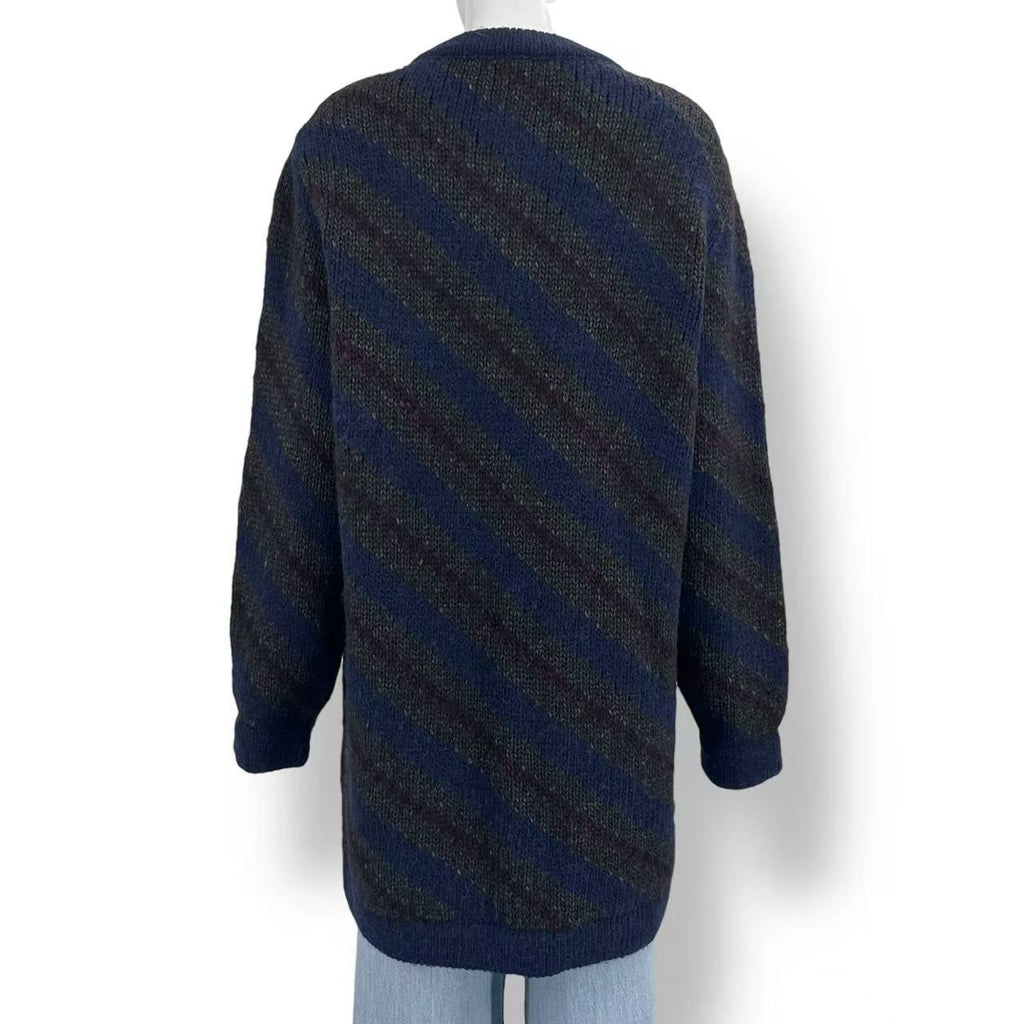 CHANEL Gripoix Wool Long Sleeve Coat Size 38