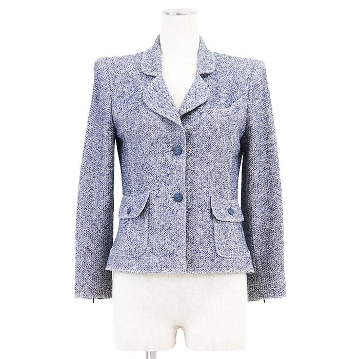 CHANEL Jacket 03P P21056 Mixed Tweed Size 38