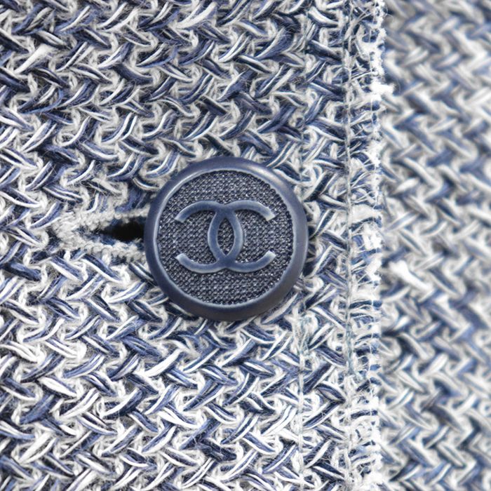 CHANEL Jacket 03P P21056 Mixed Tweed Size 38