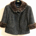 CHANEL Fur-Trimmed Jacket Size 42 (M)