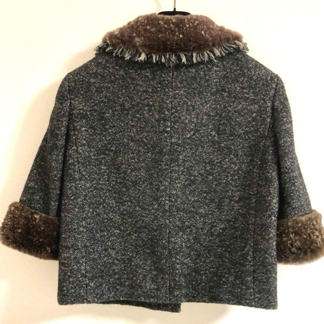 CHANEL Fur-Trimmed Jacket Size 42 (M)