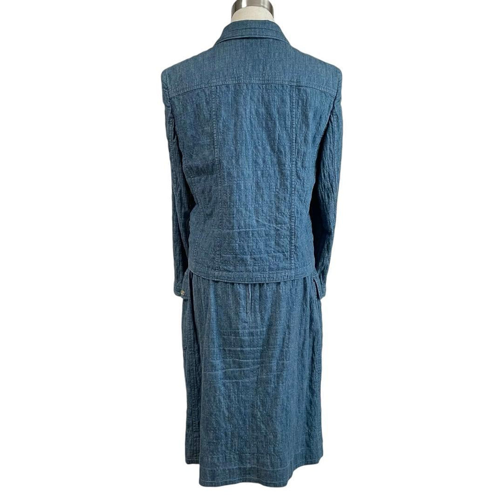 CHANEL Denim Setup Jacket & Skirt Size 38 – 06S