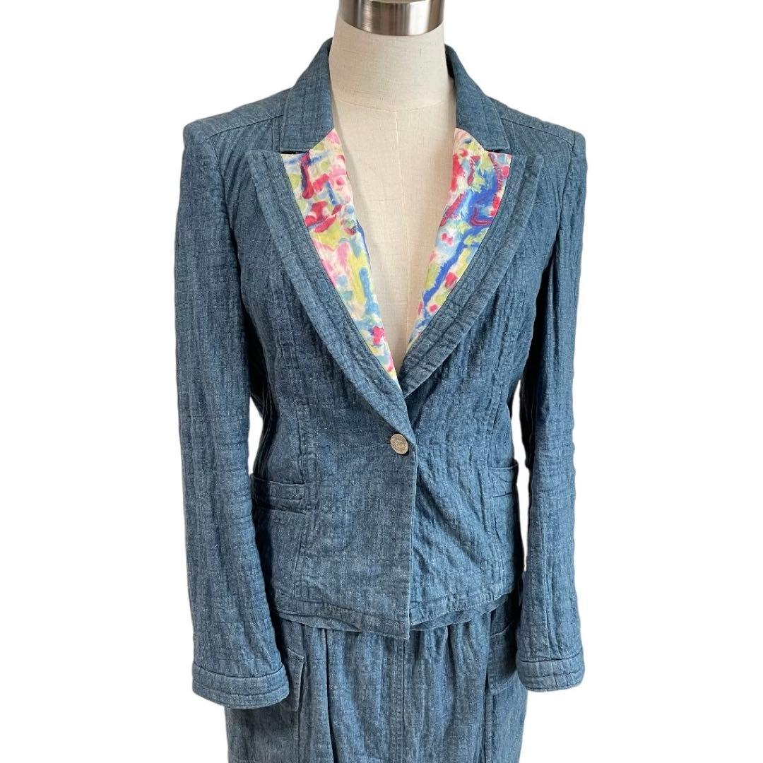 CHANEL Denim Setup Jacket & Skirt Size 38 – 06S