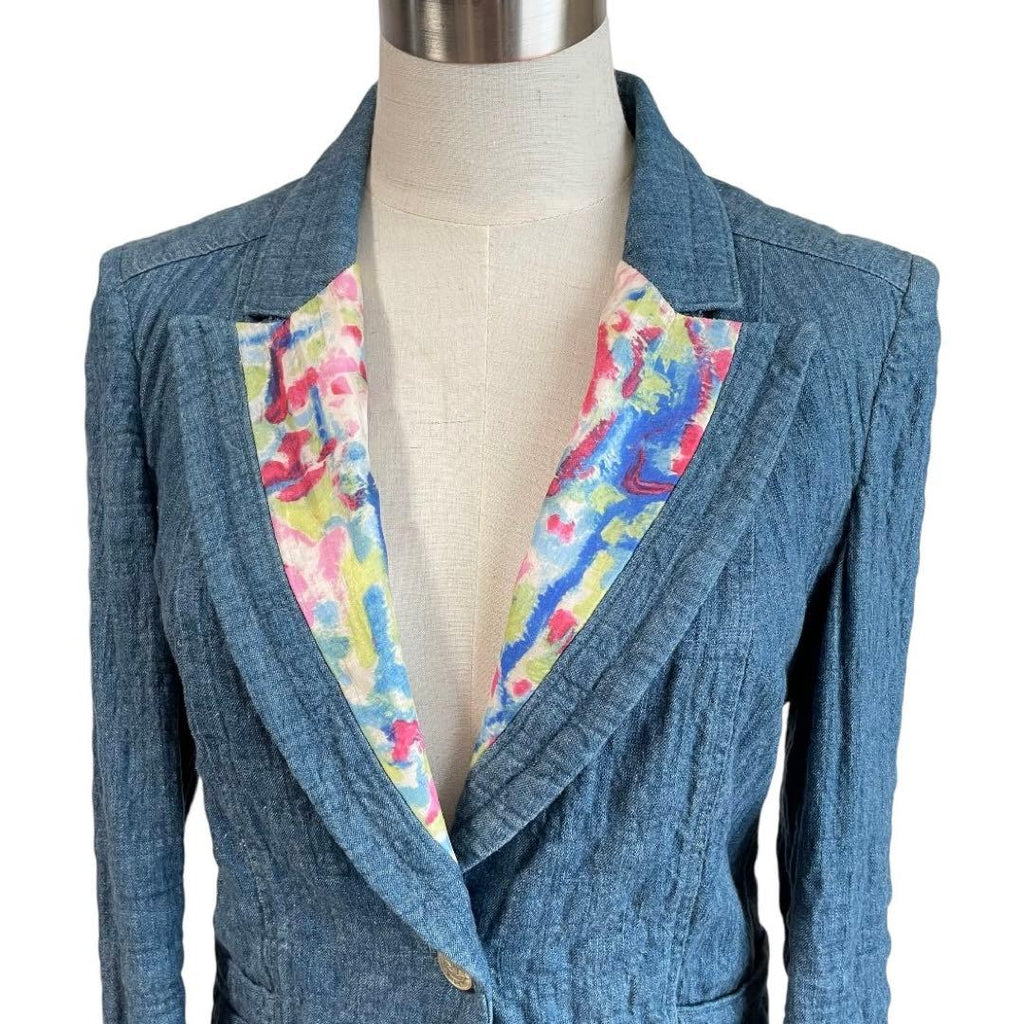 CHANEL Denim Setup Jacket & Skirt Size 38 – 06S