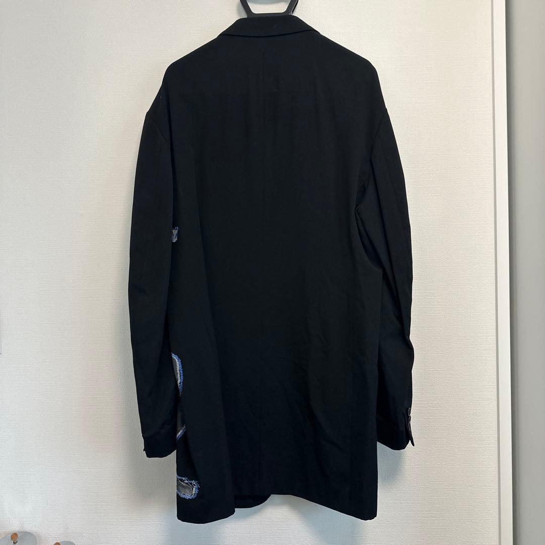 Yohji Yamamoto POUR HOMME 17AW Print Embroidery Jacket Size 3