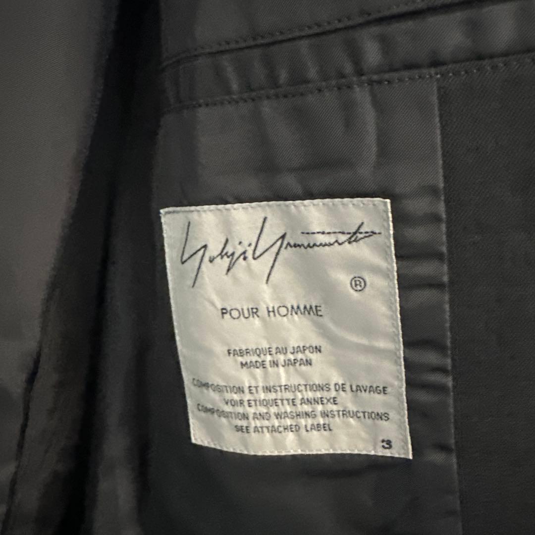 Yohji Yamamoto POUR HOMME 17AW Print Embroidery Jacket Size 3