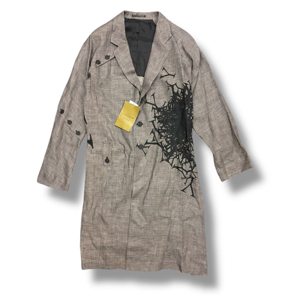Yohji Yamamoto POUR HOMME 24SS パターン マルチファブリック ボタンジャケット サイズ3 – 未着用