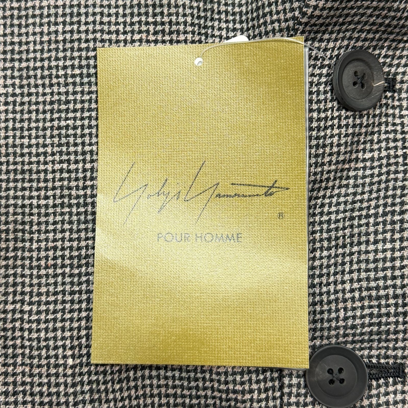 Yohji Yamamoto POUR HOMME 24SS パターン マルチファブリック ボタンジャケット サイズ3 – 未着用