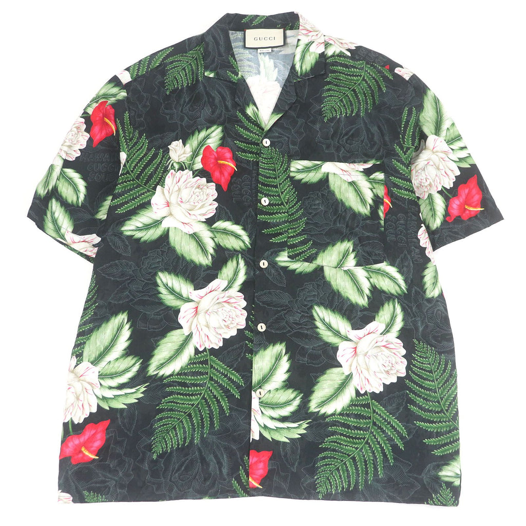 GUCCI Silk-Blend Aloha Shirt & Short Pants Setup Size 48/46 – Excellent Condition