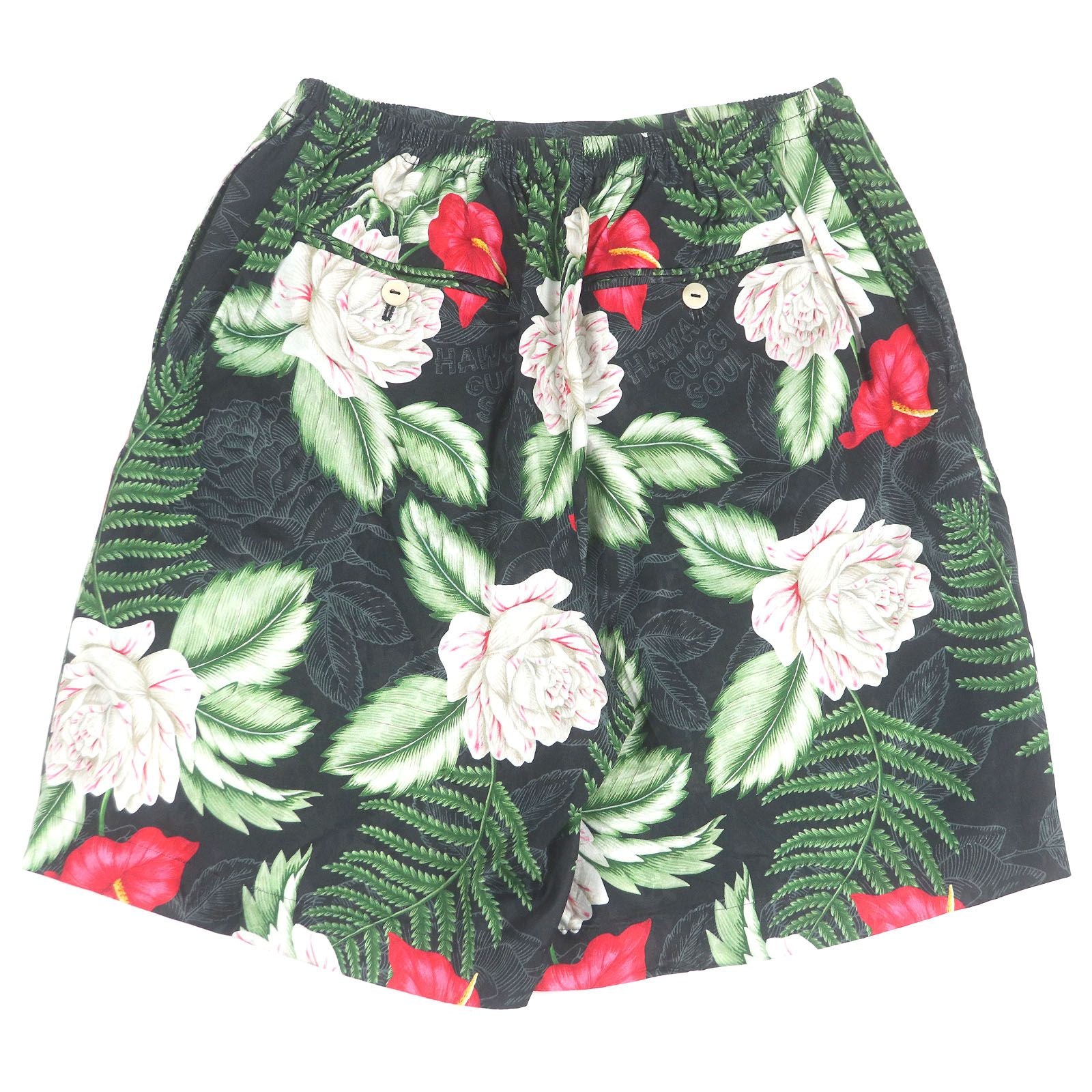 GUCCI Silk-Blend Aloha Shirt & Short Pants Setup Size 48/46 – Excellent Condition