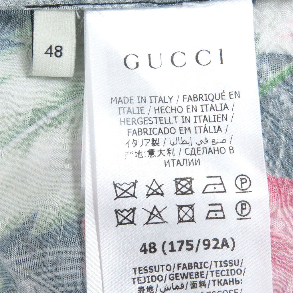GUCCI Silk-Blend Aloha Shirt & Short Pants Setup Size 48/46 – Excellent Condition