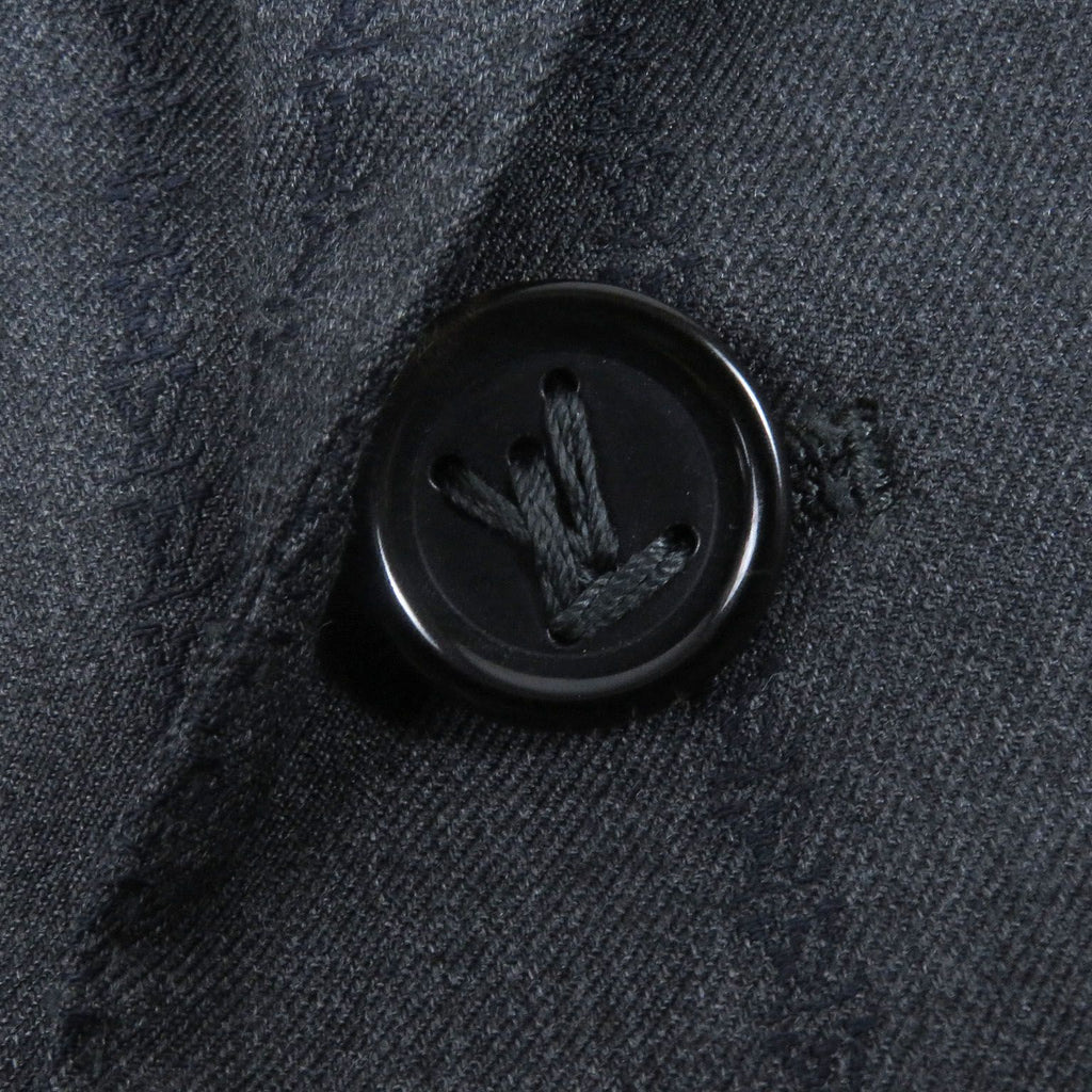LOUIS VUITTON 25SS Pont Neuf Fit LV Logo Peaked Lapel Single Suit Setup – Grey Size 46
