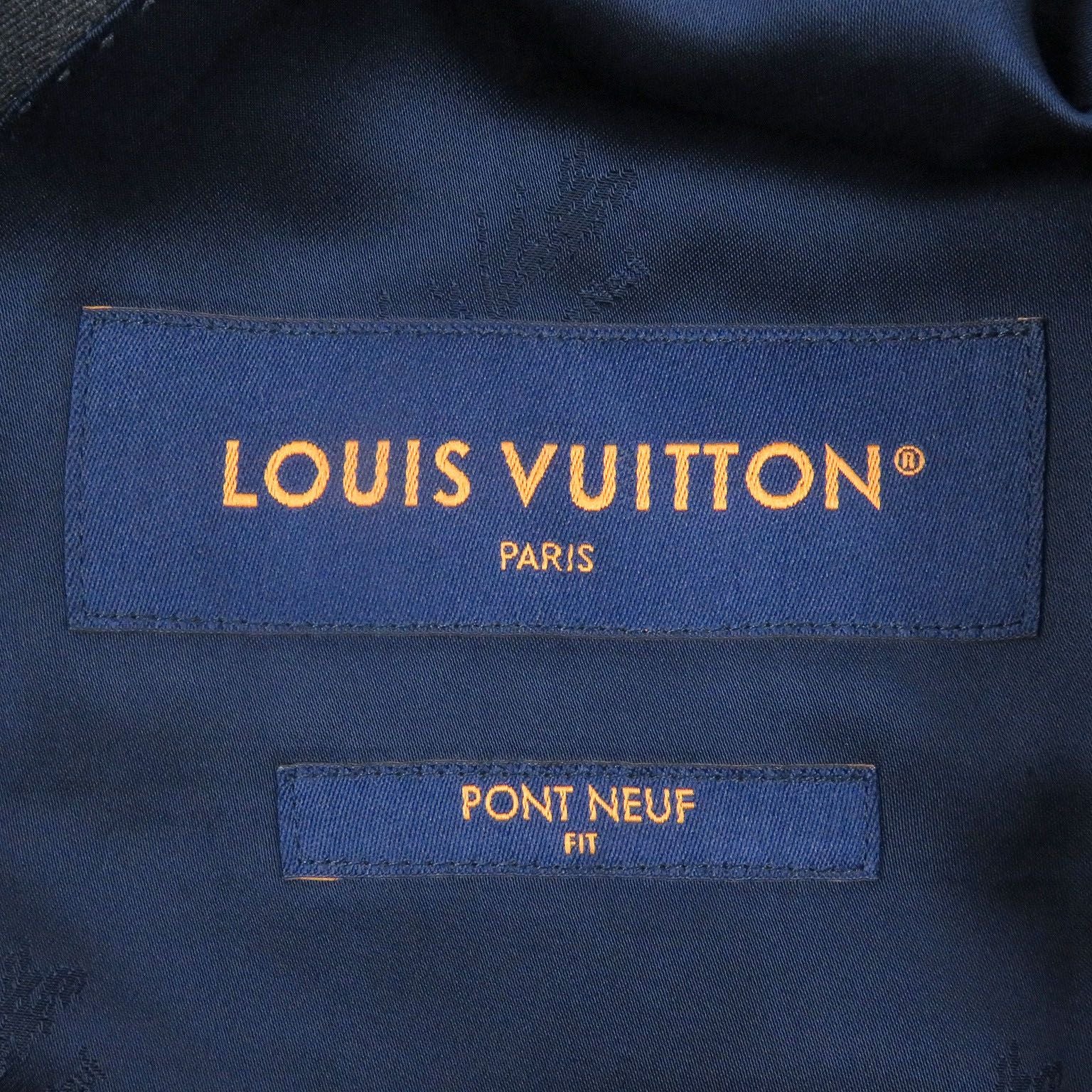 LOUIS VUITTON 25SS Pont Neuf Fit LV Logo Peaked Lapel Single Suit Setup – Grey Size 46