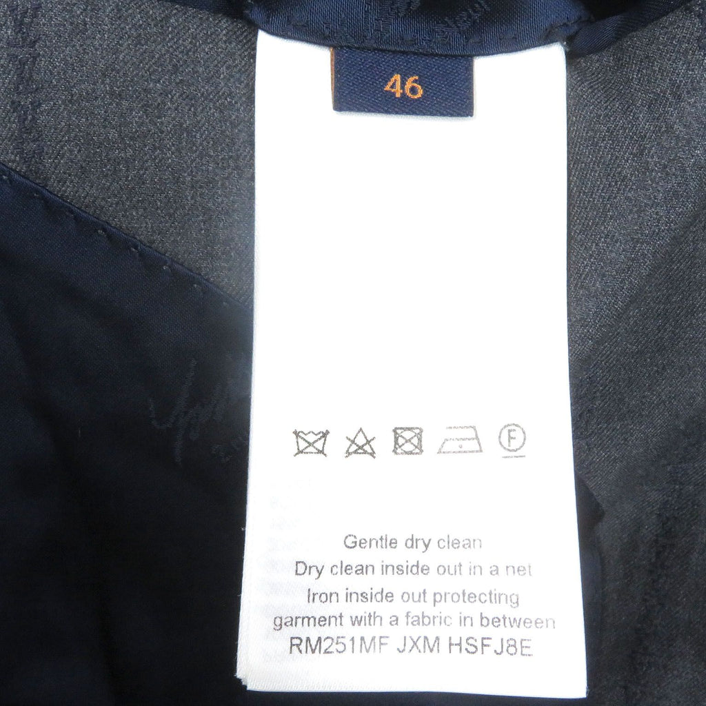 LOUIS VUITTON 25SS Pont Neuf Fit LV Logo Peaked Lapel Single Suit Setup – Grey Size 46