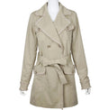 CHANEL Coco Button Long Coat Size 34 – Beige