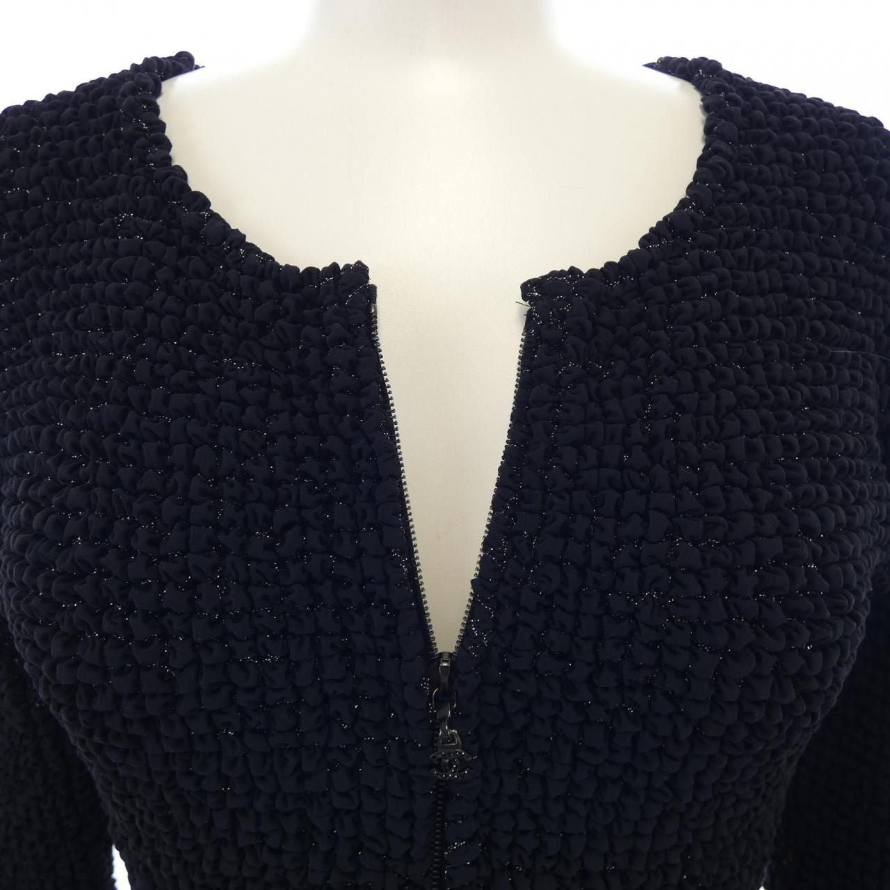 CHANEL Collarless Jacket Size 36