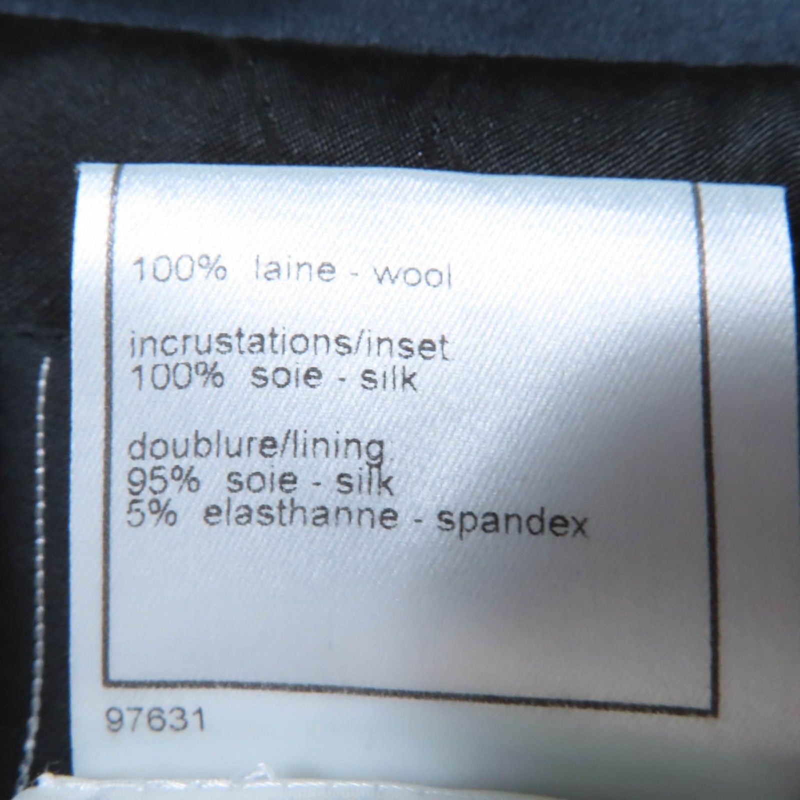 CHANEL 03A Wool & Silk Coco Mark Pyramid Button Jacket – Black Size 40