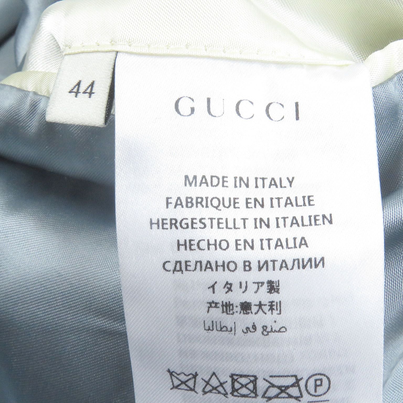 GUCCI GG 標誌絲絨單排扣西裝外套 – 黑色 尺寸 44