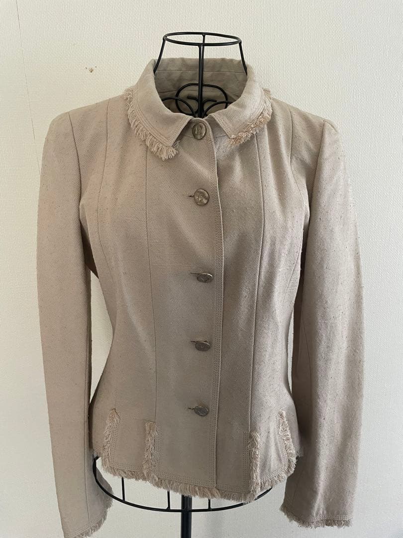 CHANEL Single Button Jacket Size 38