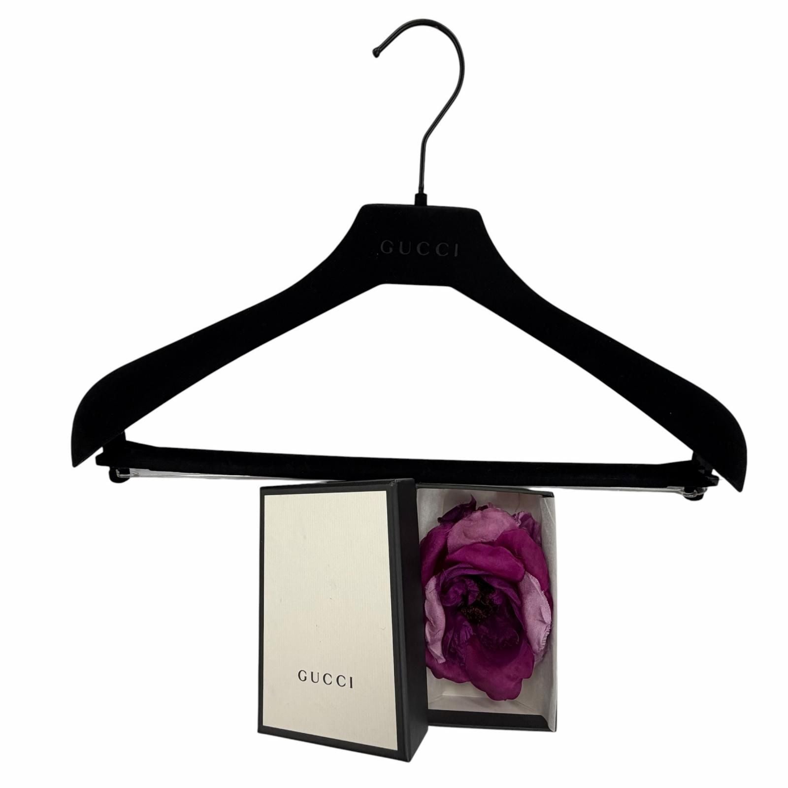 GUCCI Silk 100% Dress 407152 Pink with Brooch Women's Size 34