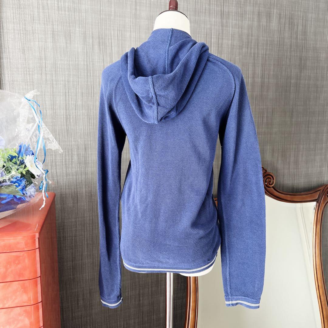 CHANEL Navy Cotton Tennis Hoodie Size 38 – Excellent Condition