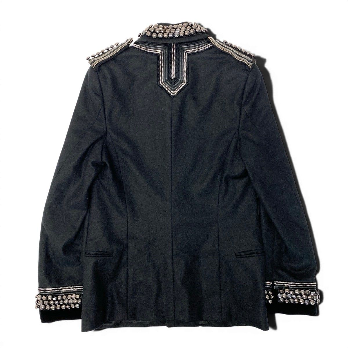 GUCCI 2008AW Runway Studded Chain Napoleon Hussar Jacket Size 44