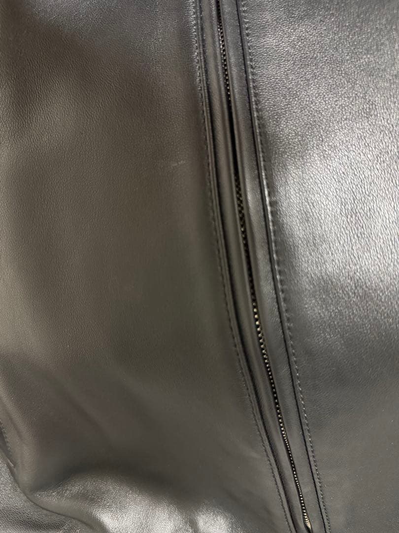 GUCCI 25AW Leather Bomber Jacket Size 48