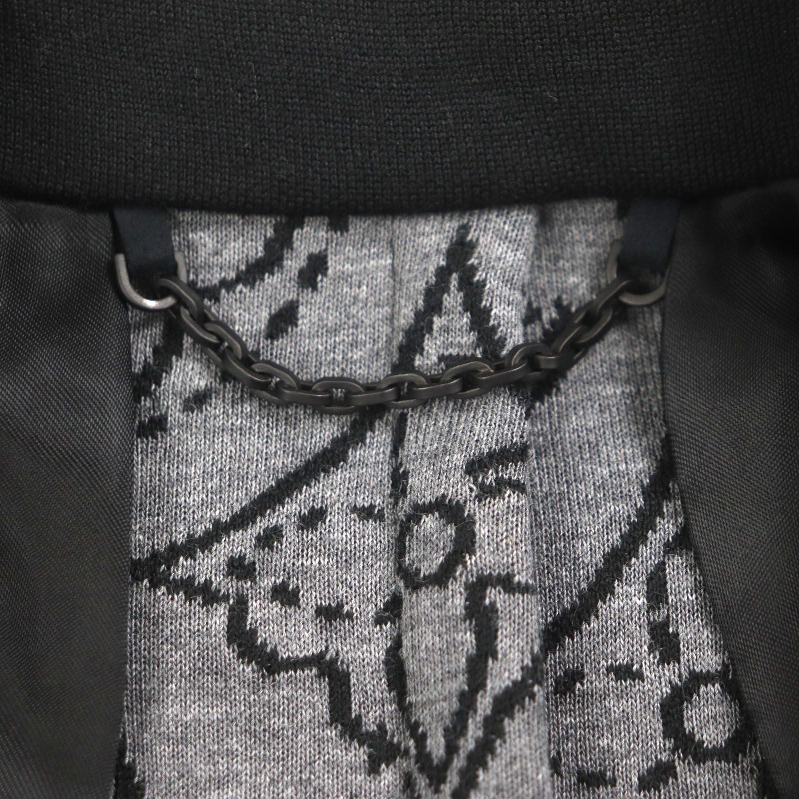 LOUIS VUITTON x NBA 21AW ウールコットンレザーパッチ モノグラム裏地 シングルテーラードジャケット ブラック サイズ46 - 未使用に近い