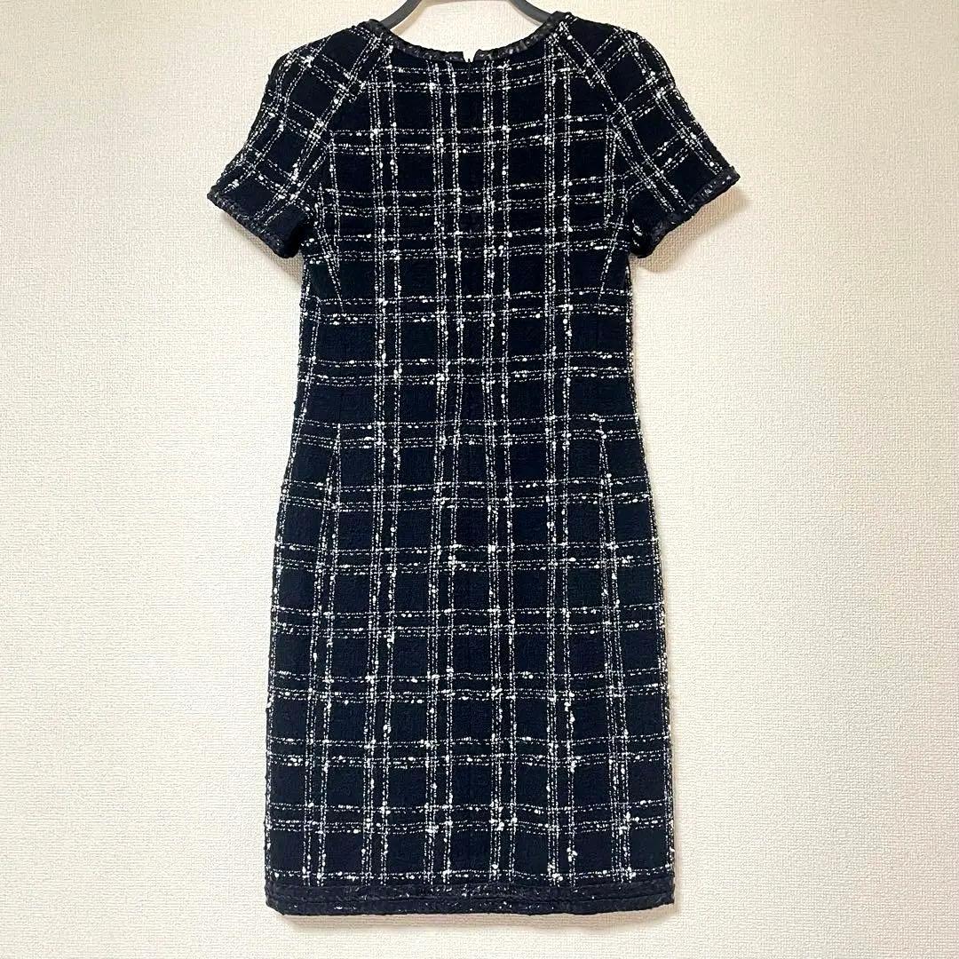 CHANEL Tweed Black Dress Size 36 - Good Condition