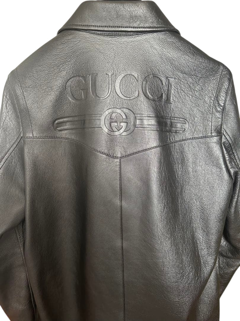 GUCCI Leather Shirt Jacket