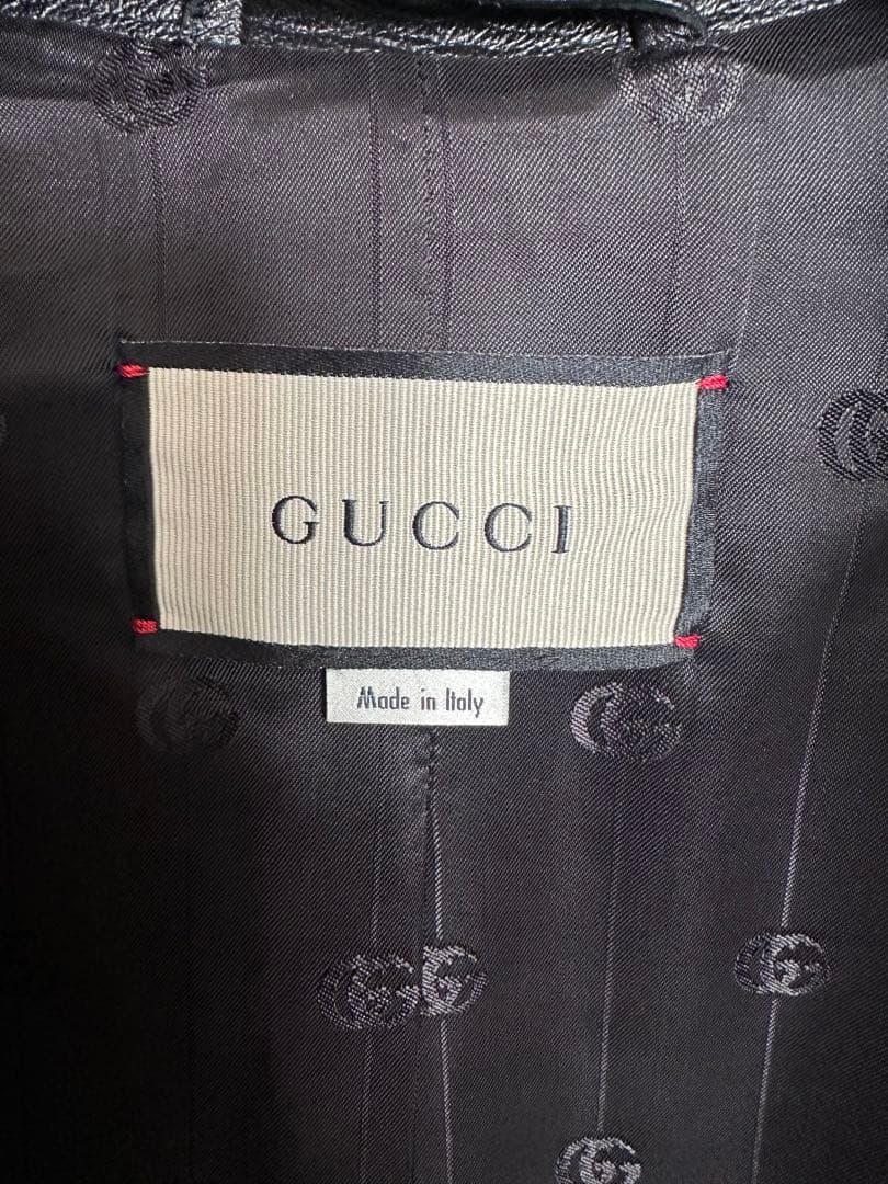 GUCCI Leather Shirt Jacket