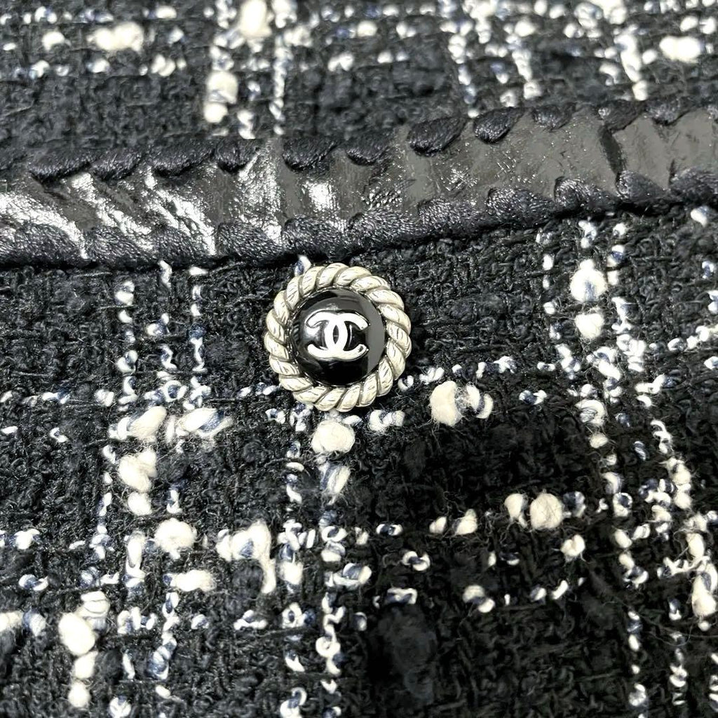 CHANEL Tweed Black Dress Size 36 - Good Condition
