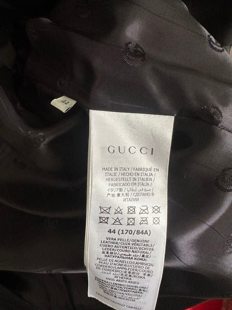 GUCCI Leather Shirt Jacket
