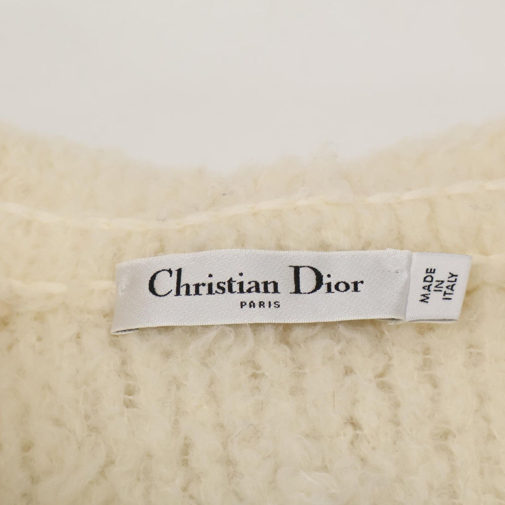 Christian Dior J'ADIOR 8 Wool Zip-Up Hooded Boa Jacket Size 34