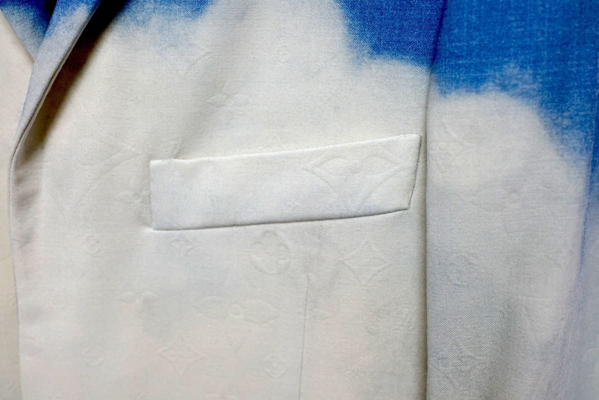 LOUIS VUITTON 22AW RM202 YFD HJJ94W Tailored Jacket Blue Sky Size 44 - Brand New