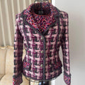 CHANEL 2004AW Multicolor Tweed Tailored Jacket & Gilet Ensemble Size 36 - Karl Lagerfeld Runway