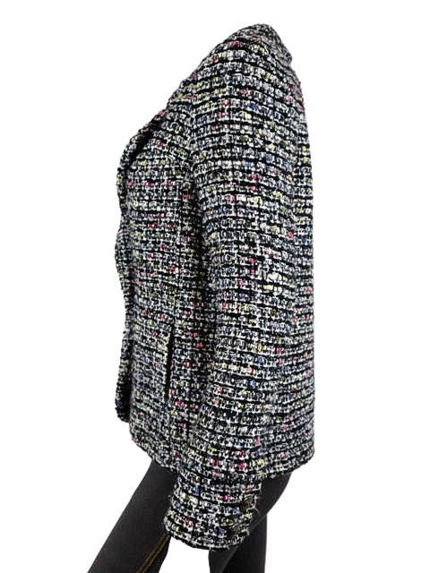 CHANEL 10A Mix Tweed CC Metal Button Jacket Size 34 - Good Condition