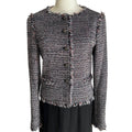 CHANEL 04P Tweed Jacket Black Size 36 - Good Condition