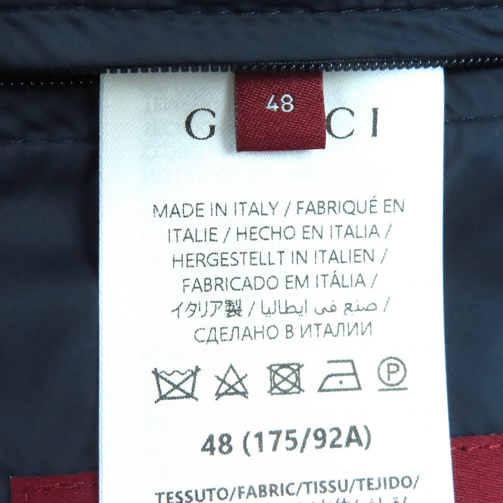 GUCCI 24AW 787904 ウール Gジャカード 長袖 パデッドシャツジャケット ワインレッド サイズ48 - 未使用品