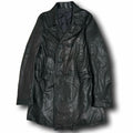 Legendary RICK OWENS Early Era Leather Trench Coat Jacket