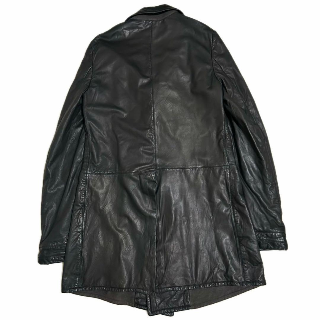 Legendary RICK OWENS Early Era Leather Trench Coat Jacket