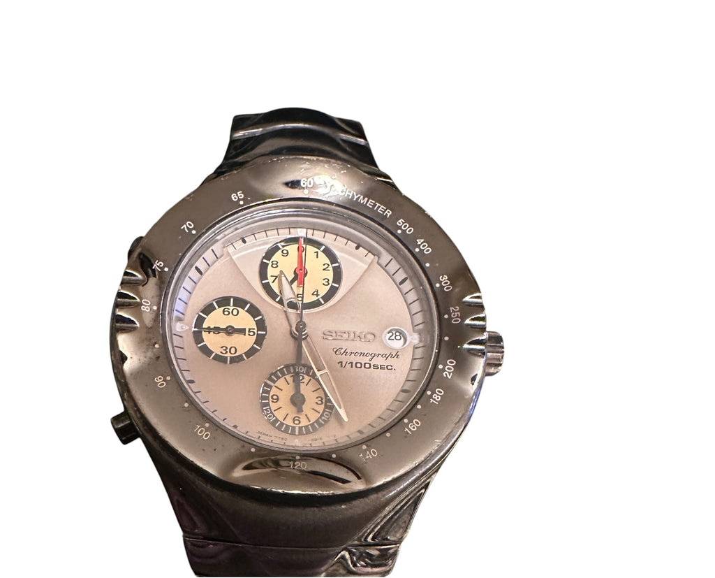 SEIKO Speedmaster Macchina Sportiva Giugiaro Design Quartz Chronograph in Black