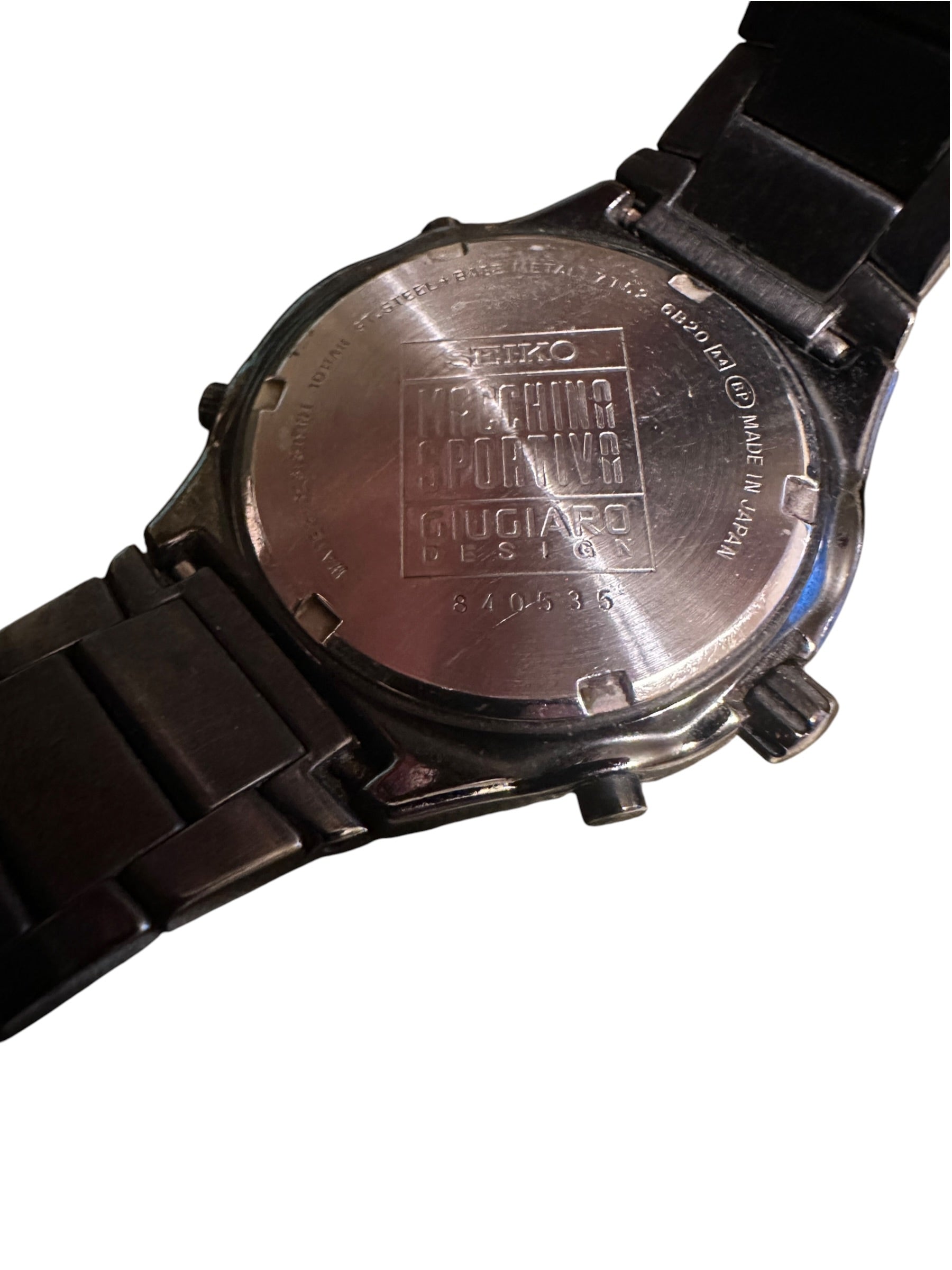 SEIKO Speedmaster Macchina Sportiva Giugiaro Design Quartz Chronograph in Black