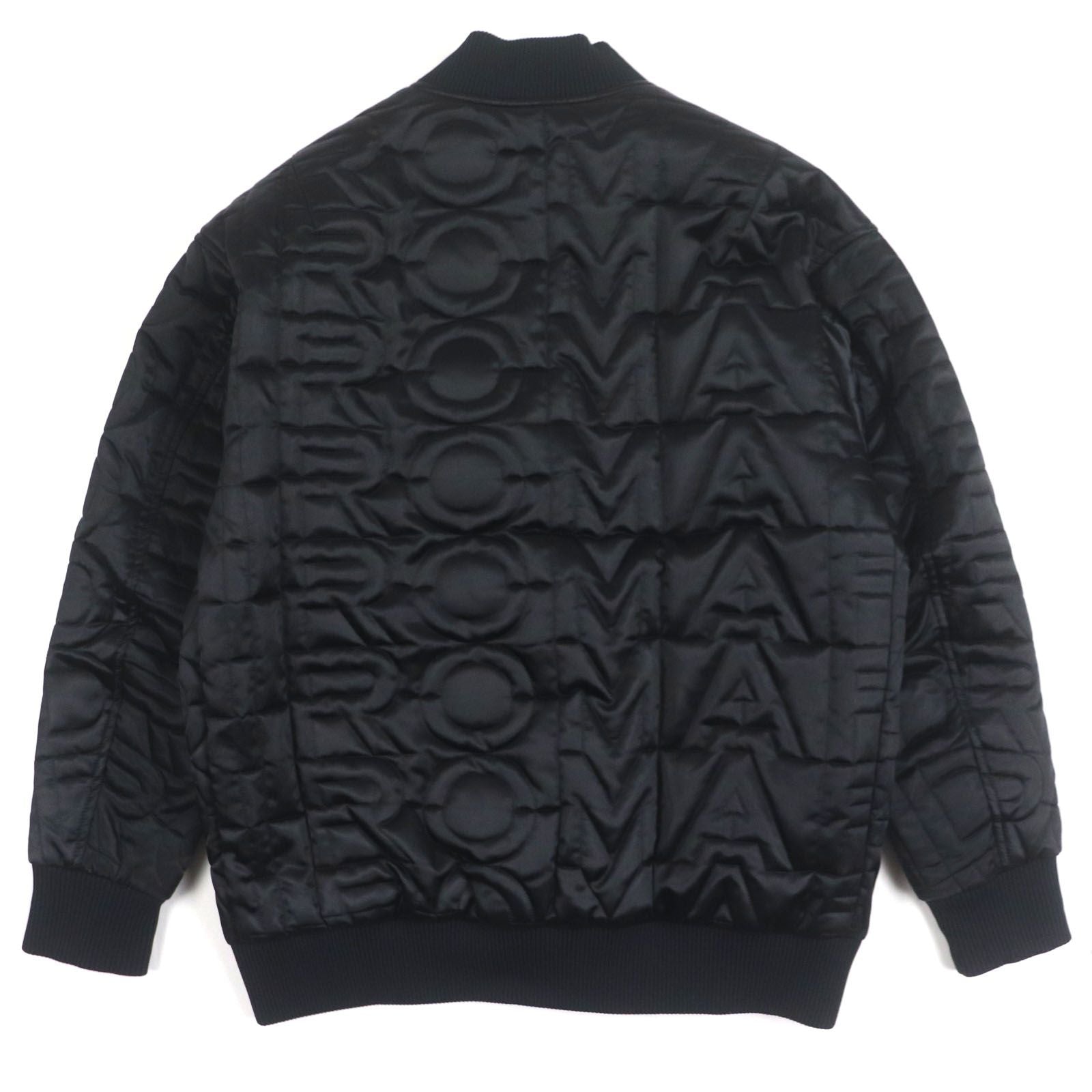 FENDI x MARC JACOBS 2022 FAN104 ナイロン ロゴ キルティング ジップアップ ボンバージャケット ブラック XSサイズ - 未使用に近い