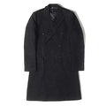 DOLCE & GABBANA Jacquard Floral All-Over Double Breasted Chester Coat Black Size 46
