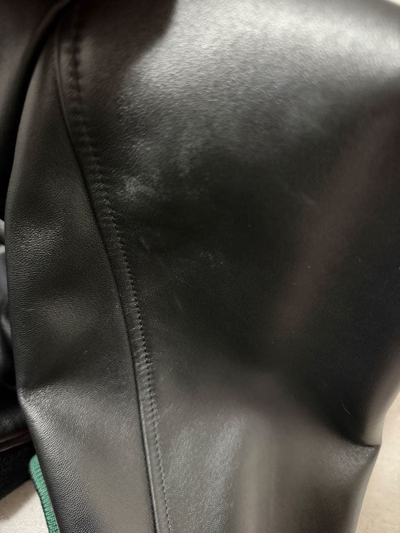 GUCCI 25AW Leather Bomber Jacket Size 48