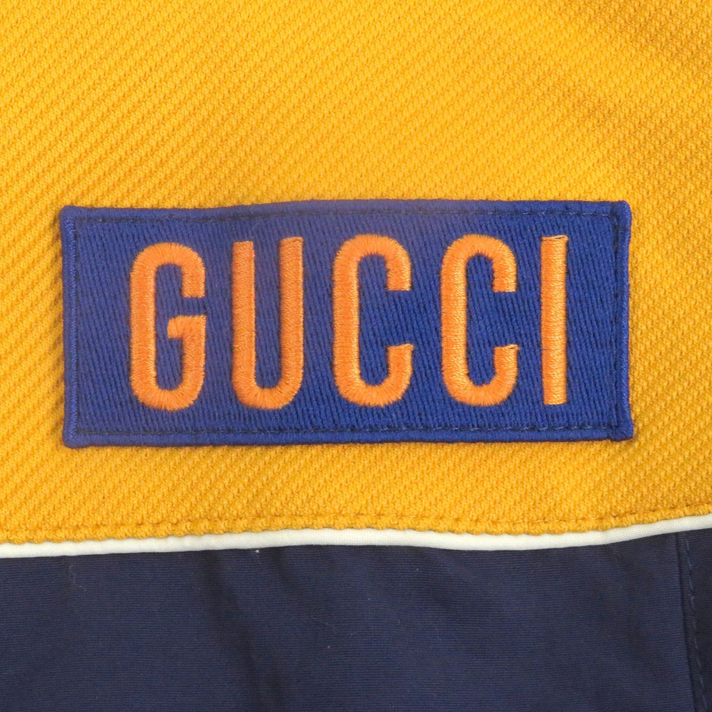 GUCCI 673635 Boa Lined GG Logo All-Over 2WAY Technical Jersey Vest / Jacket Size M - Good Condition
