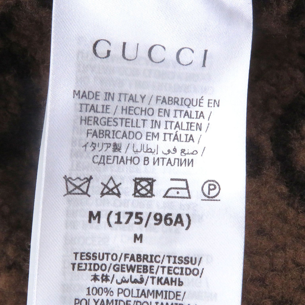 GUCCI 673635 Boa Lined GG Logo All-Over 2WAY Technical Jersey Vest / Jacket Size M - Good Condition