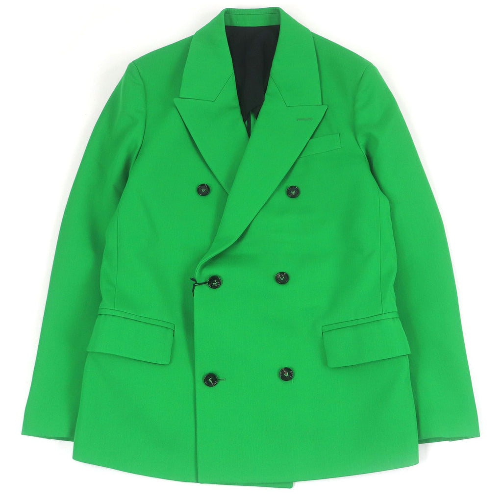 NWT BOTTEGA VENETA 21AW 668570 Oversized Double Breasted Jacket Green Size 44 - Unused