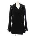 CHANEL 10AW Tweed Knit Pea Coat Size 36